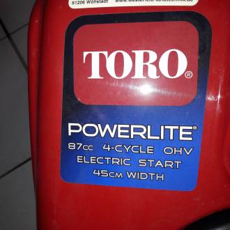 TORO Powerlite 87cc  Schneefräse